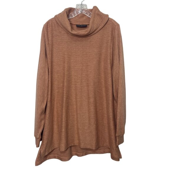 Lane Bryant Cowl Neck Tunic Sweater Womens Size 18/20 Brown New WOT - Picture 2 of 8